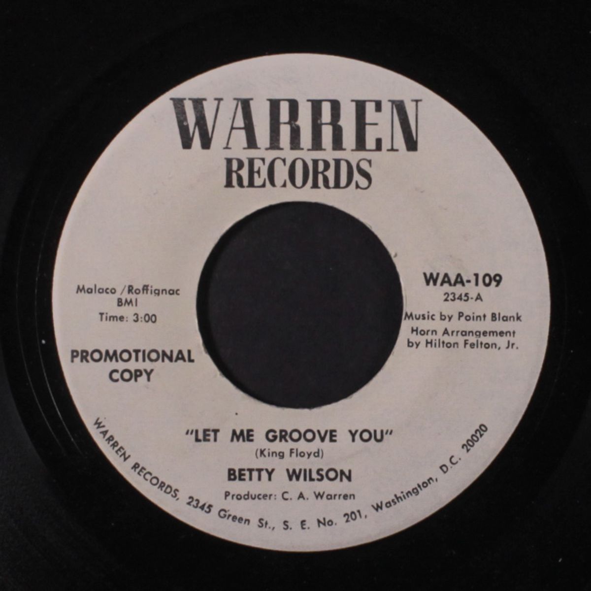 let me groove you / same by BETTY WILSON