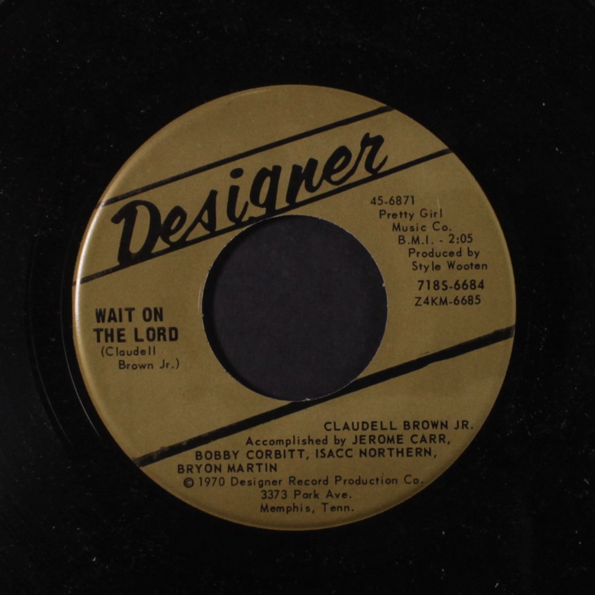 i'm giving my life to you / wait on the lord by CLAUDELL BROWN JR.