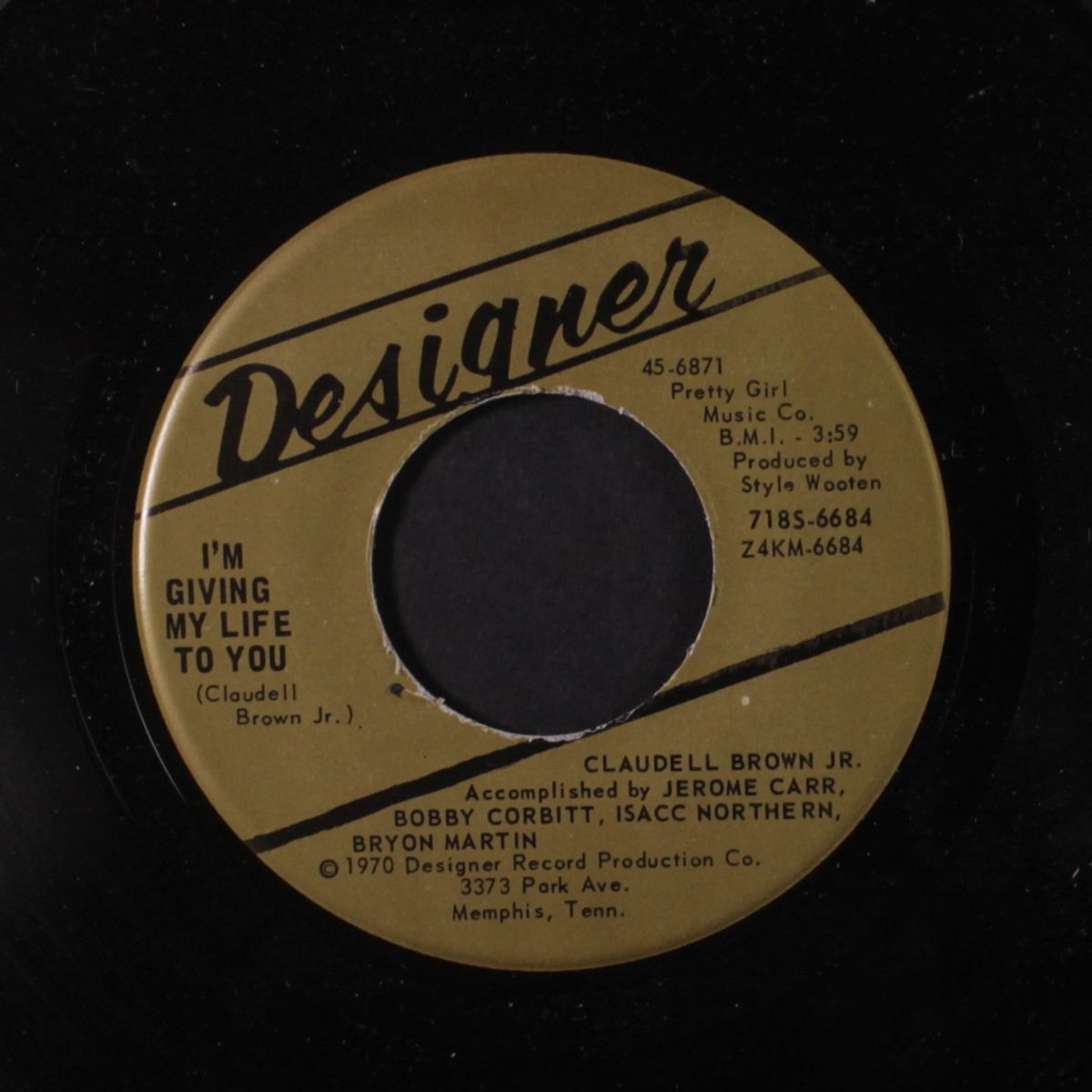 i'm giving my life to you / wait on the lord by CLAUDELL BROWN JR.