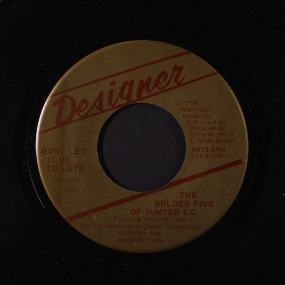 jesus is a rock in the weary land / dont let it be to late by GOLDEN FIVE OF SUMTER S.C.