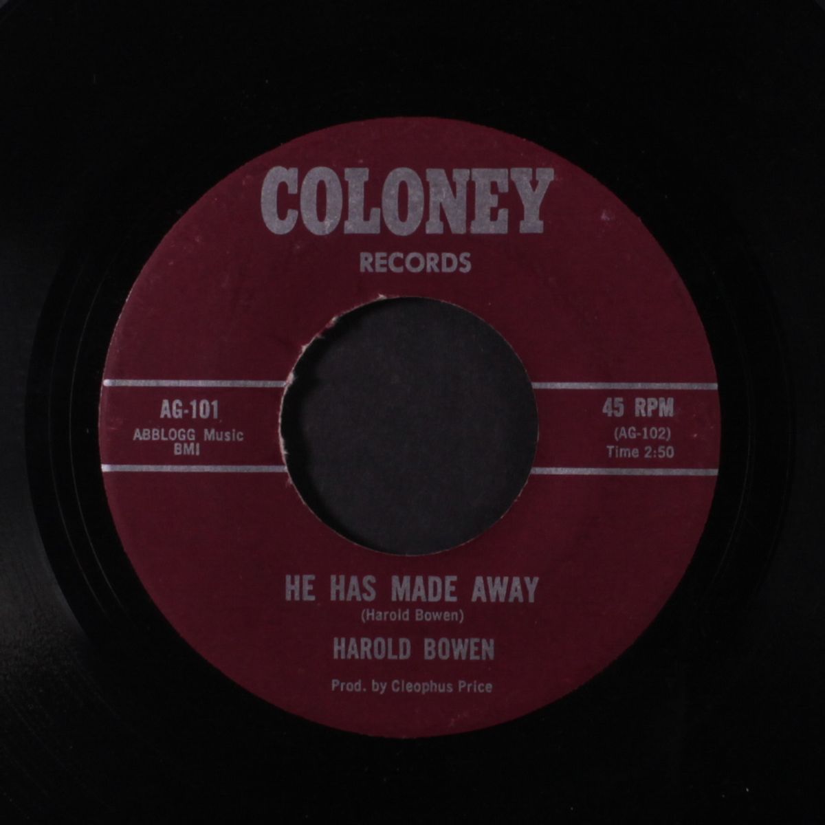 he has made away / everybody oughta know by HAROLD BOWEN