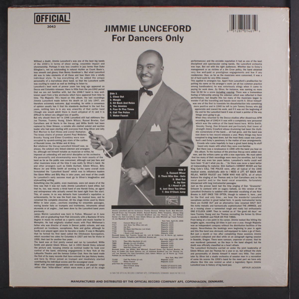 for dancers only by JIMMIE LUNCEFORD