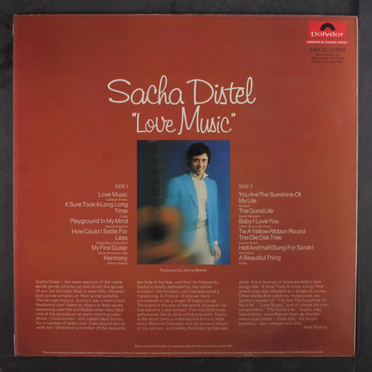love music by SACHA DISTEL