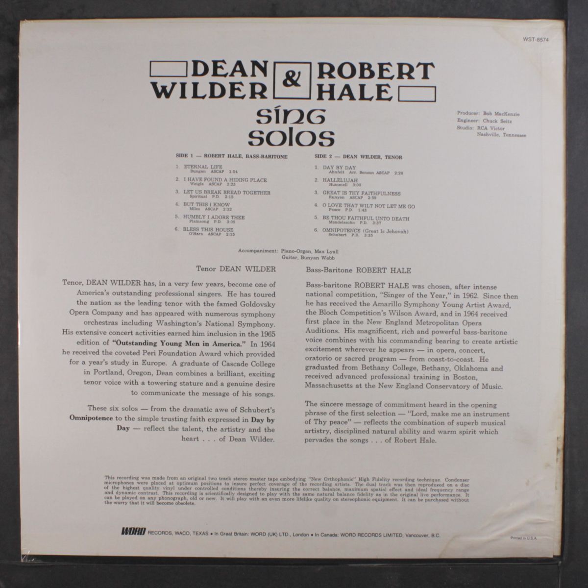 lord make me an instrument of thy peace by ROBERT HALE / DEAN WILDER