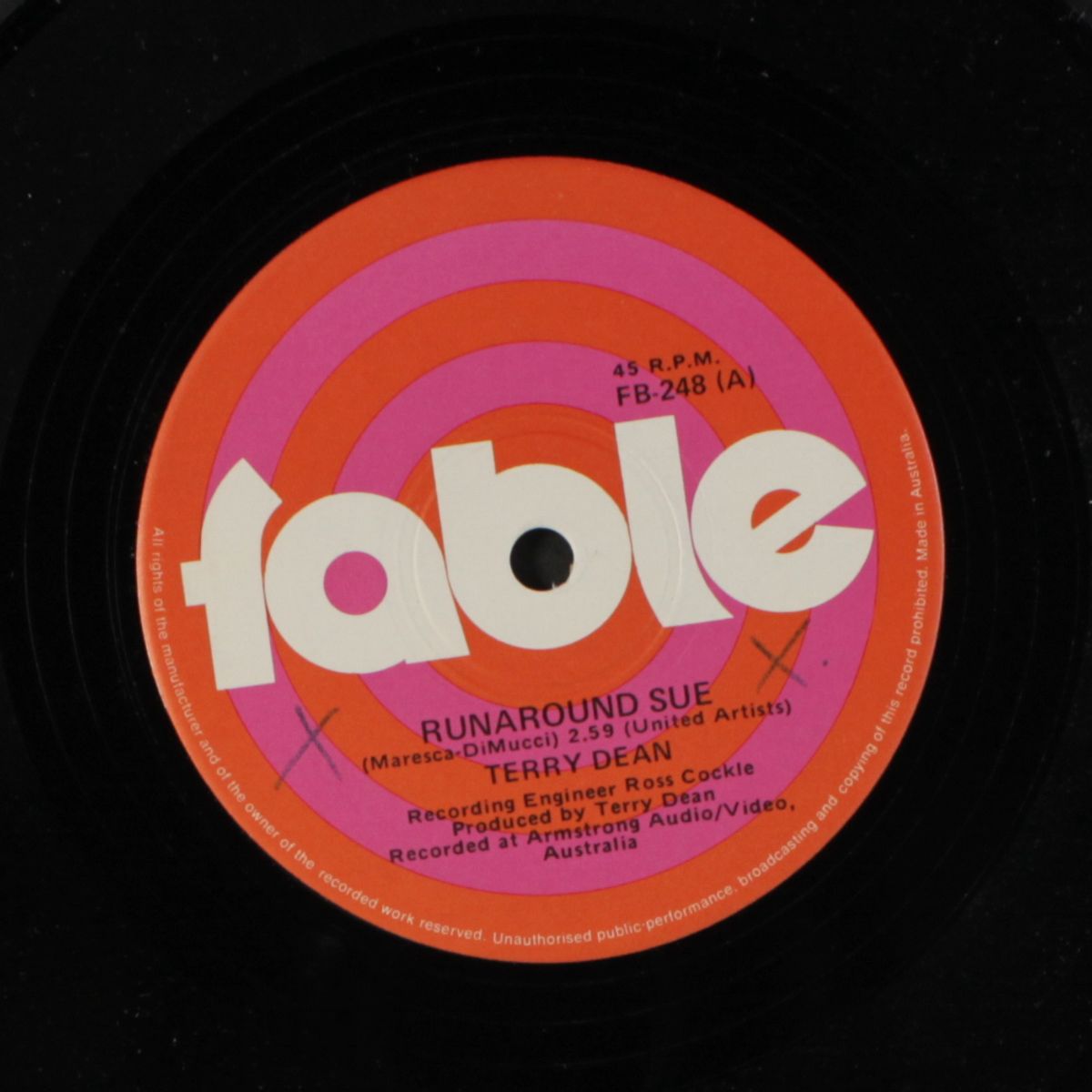 runaround sue / two different roads by TERRY DEAN