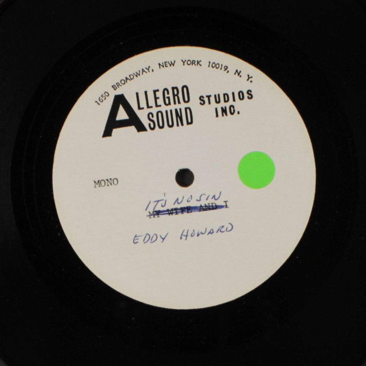 it's no sin by EDDY HOWARD