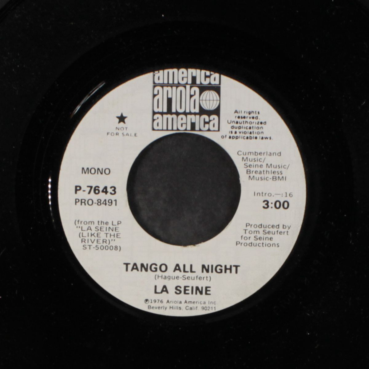 tango all night / mono by LA SEINE