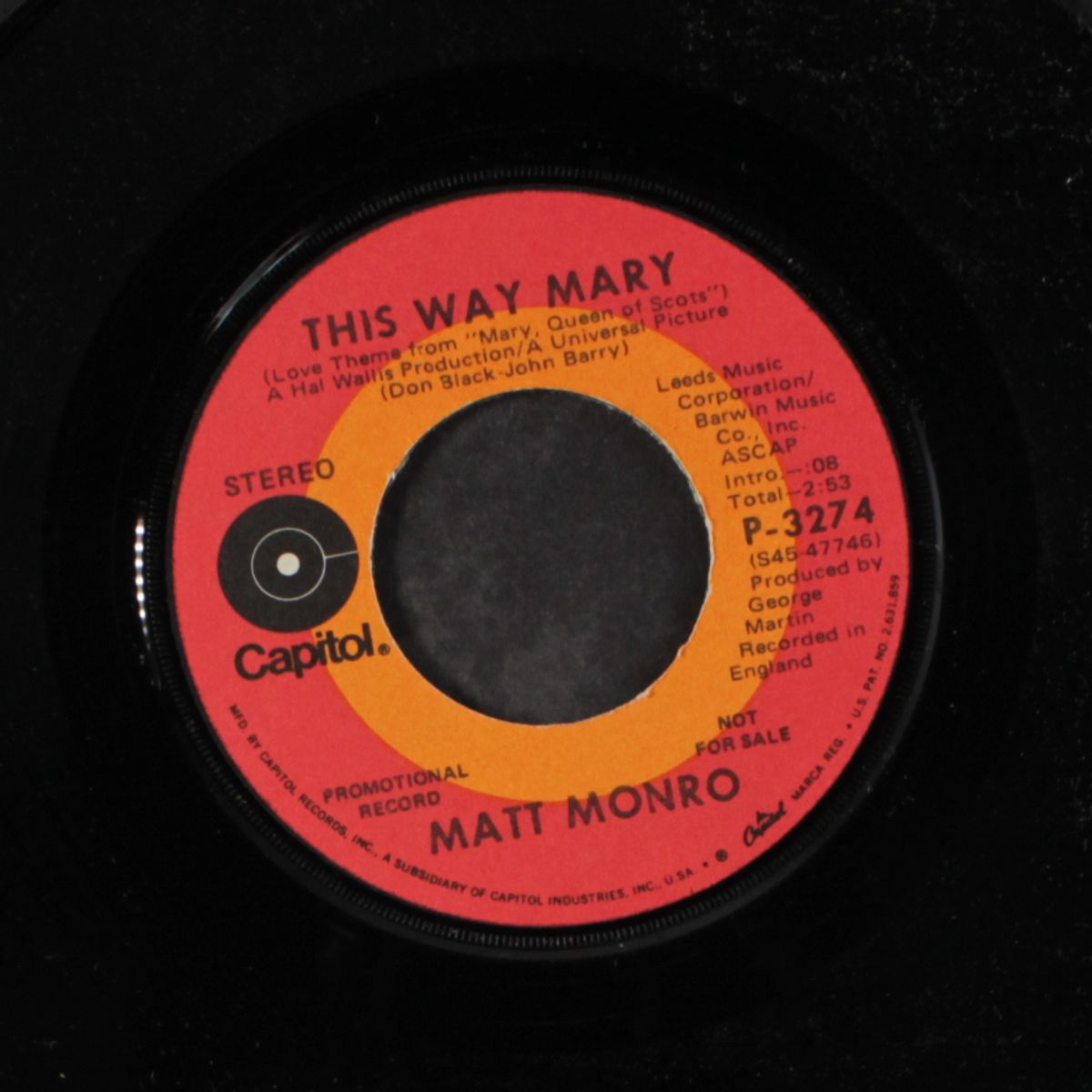 this way mary by MATT MONRO