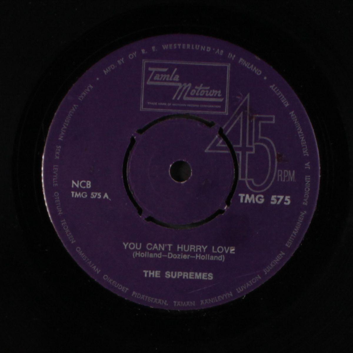 you can't hurry love / put yourself in my place by SUPREMES