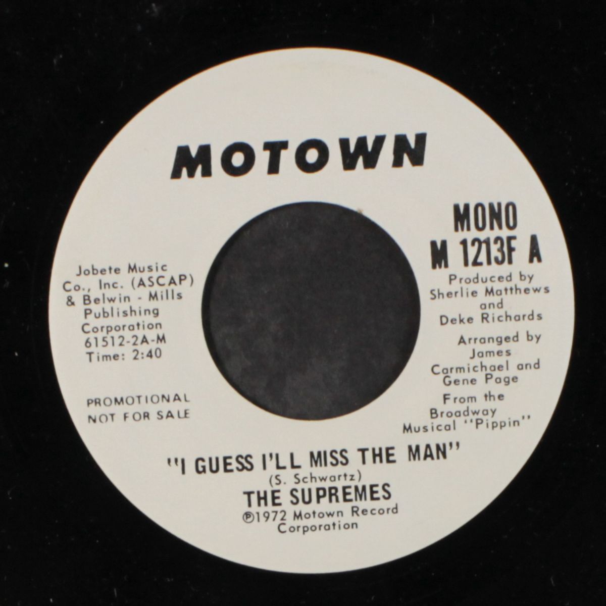 i guess i'll miss the man / mono by SUPREMES