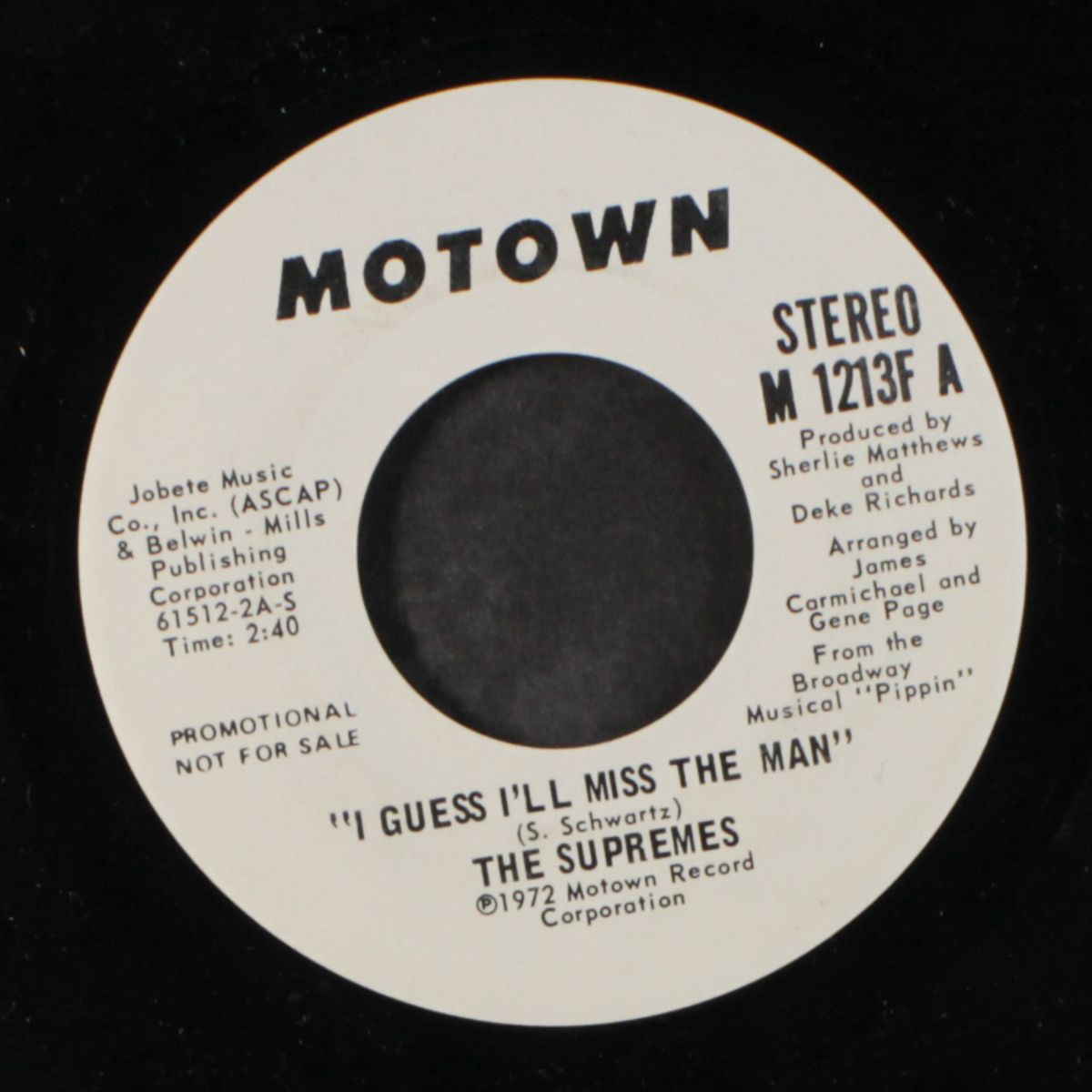 i guess i'll miss the man / mono by SUPREMES