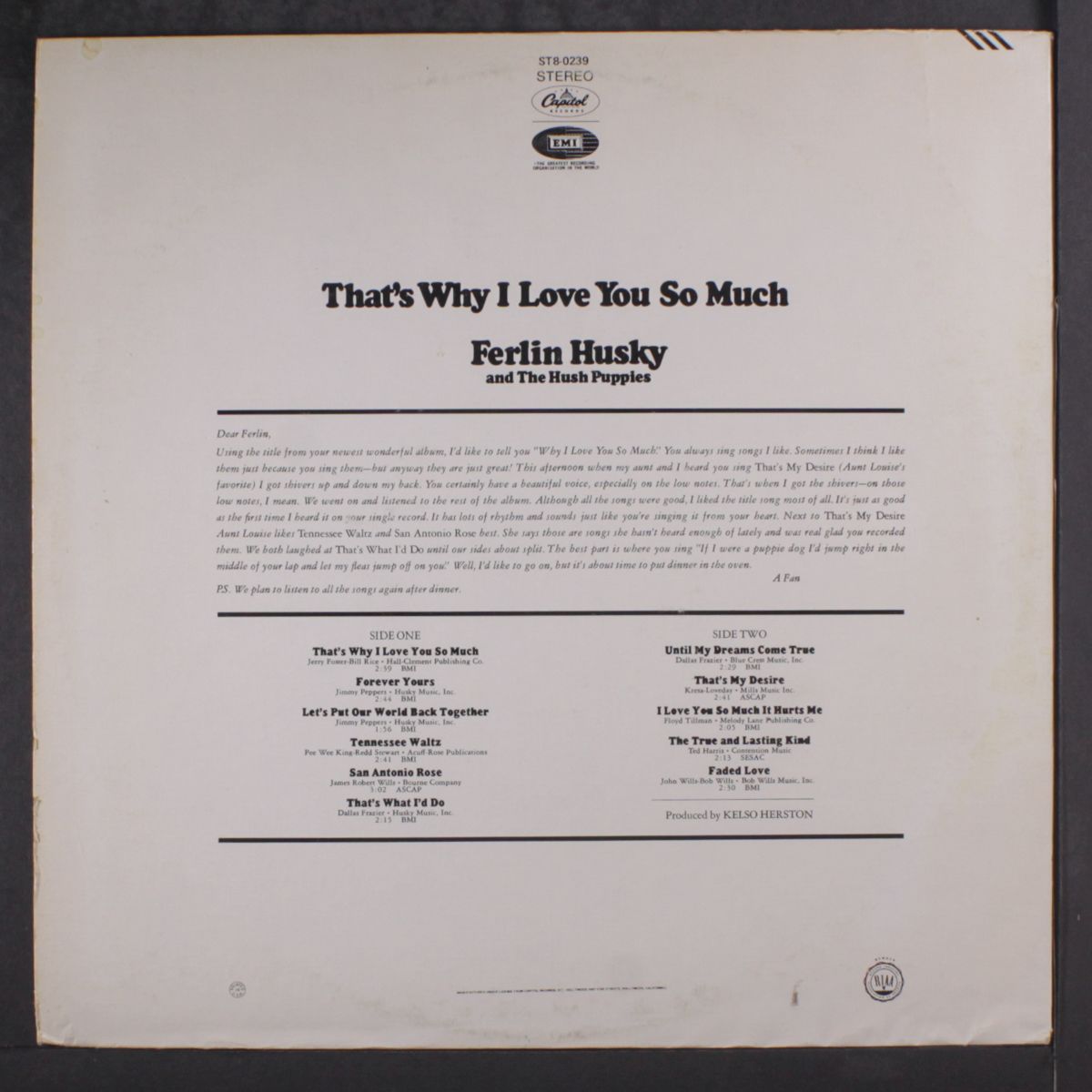 that's why i love you so much by FERLIN HUSKY