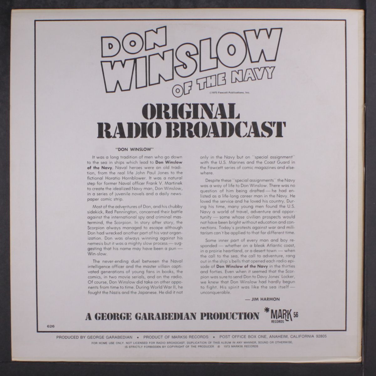don winslow of the navy by ORIGINAL RADIO BROADCAST