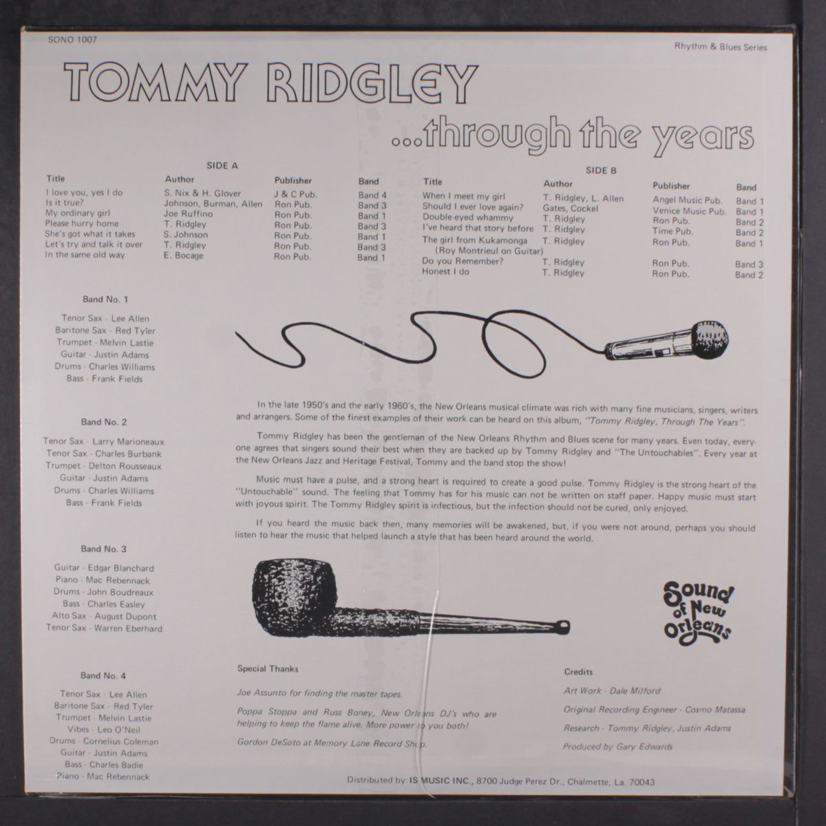 through the years by TOMMY RIDGLEY