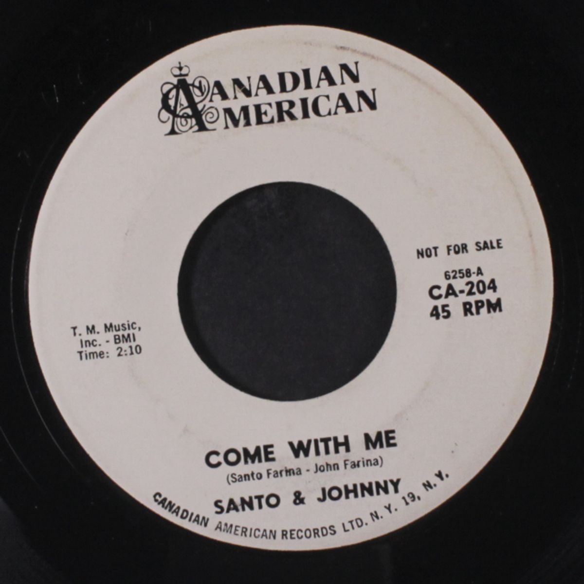 the young world / come with me by SANTO & JOHNNY