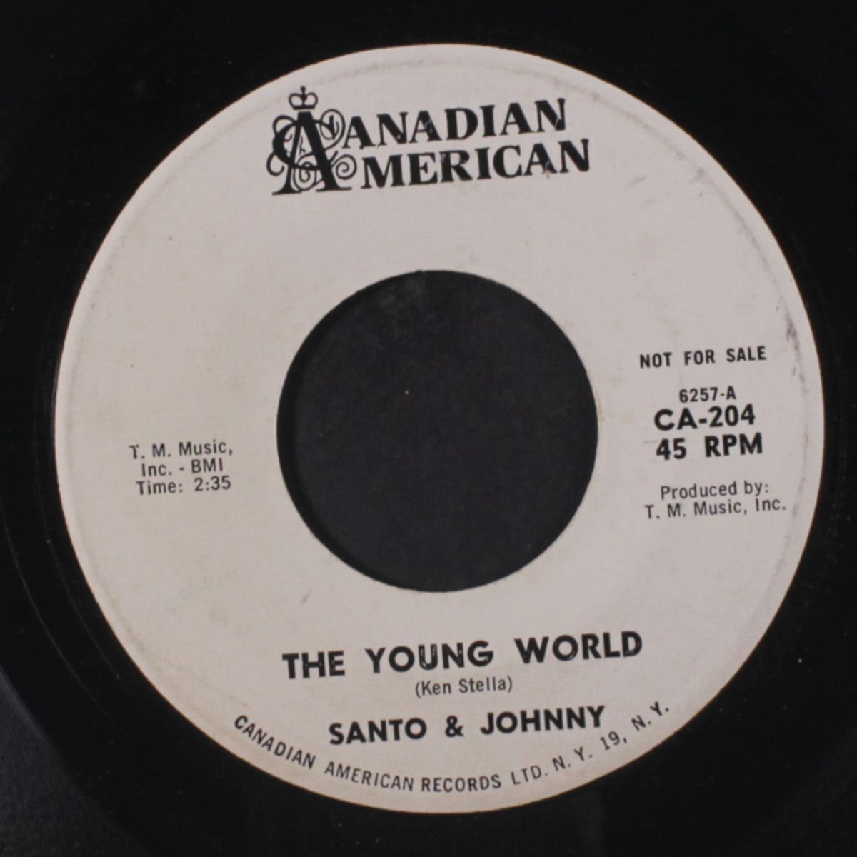 the young world / come with me by SANTO & JOHNNY
