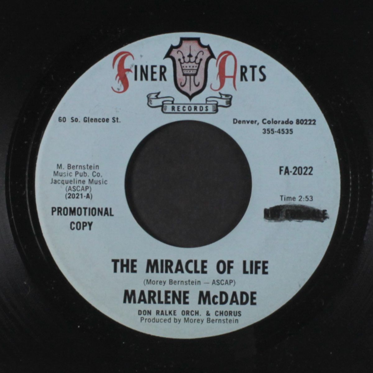 the miracle of life / how can i tell him by MARLENE MCDADE