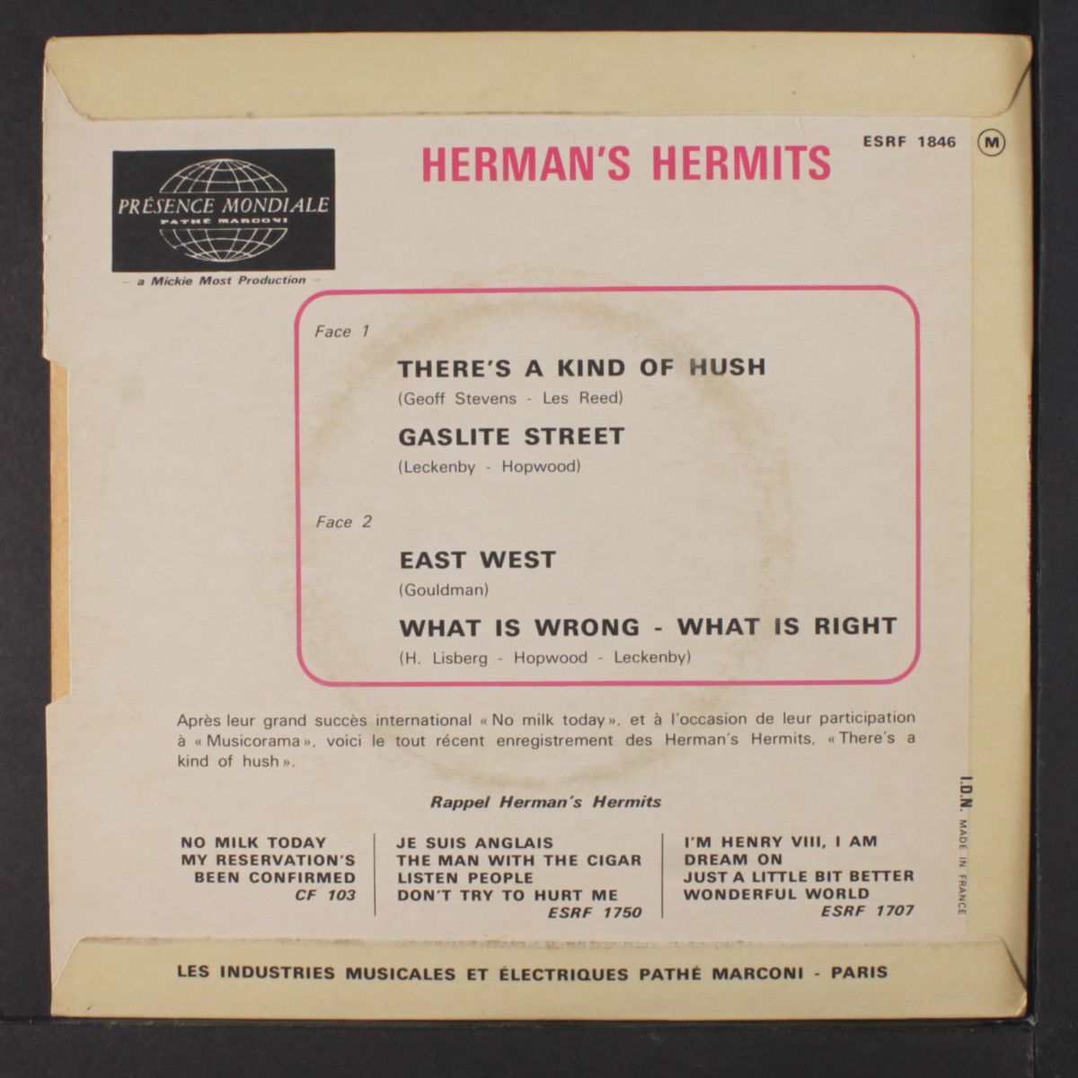 there's a kind of hush + 3 by HERMAN'S HERMITS