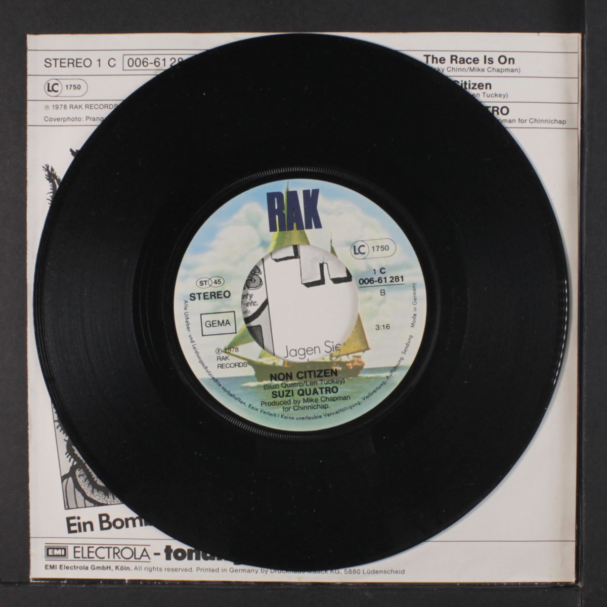 the race is on / non citizen by SUZI QUATRO