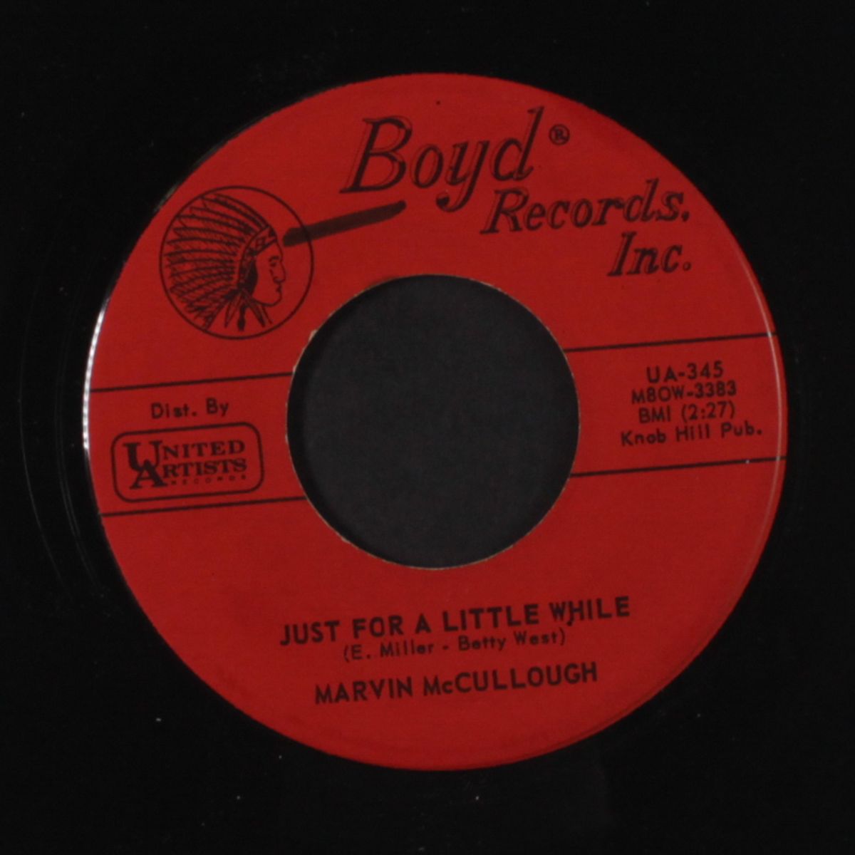 maybe my baby / just for a little while by MARVIN MCCULLOUGH