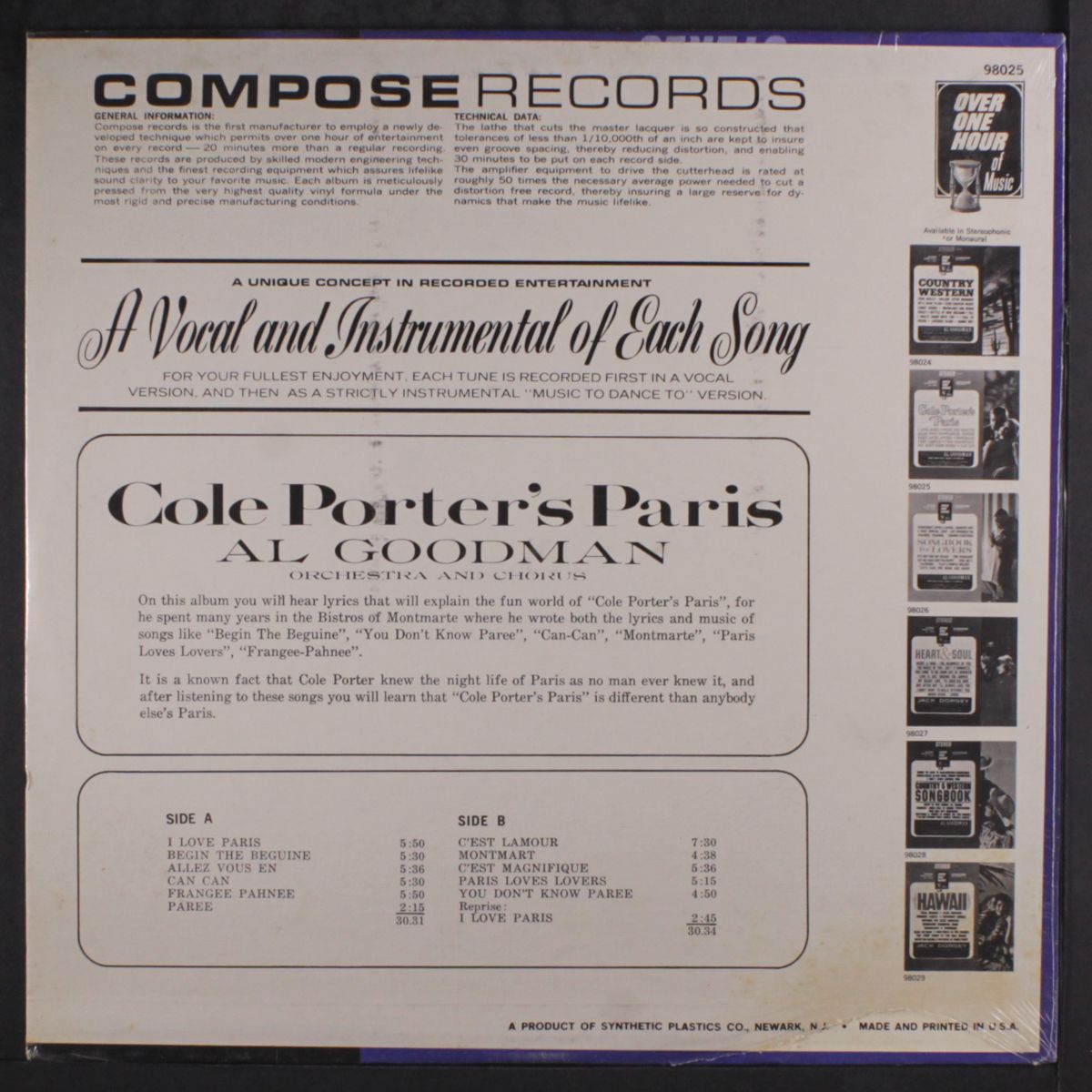 cole porter's paris by AL GOODMAN