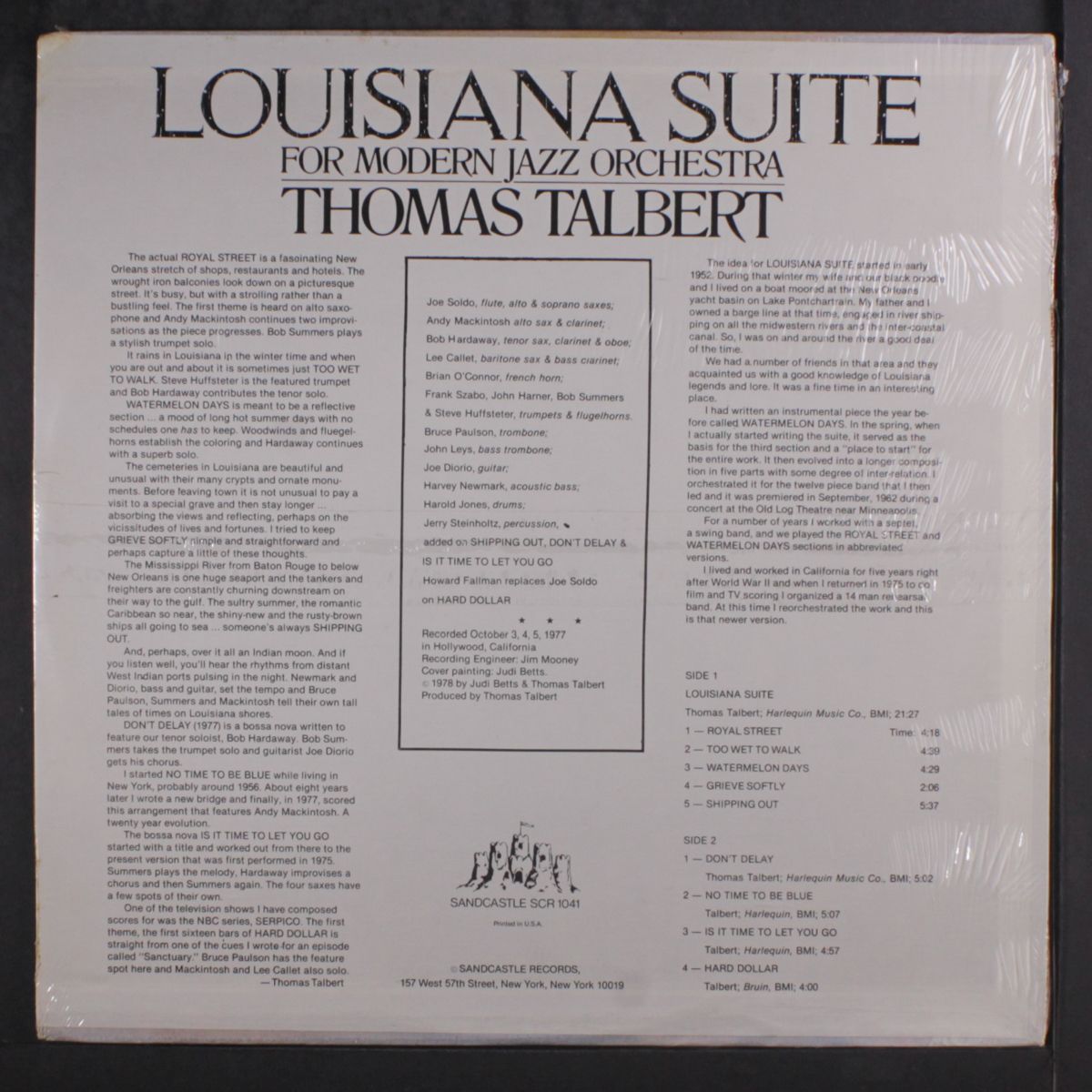 louisiana suite by THOMAS TALBERT