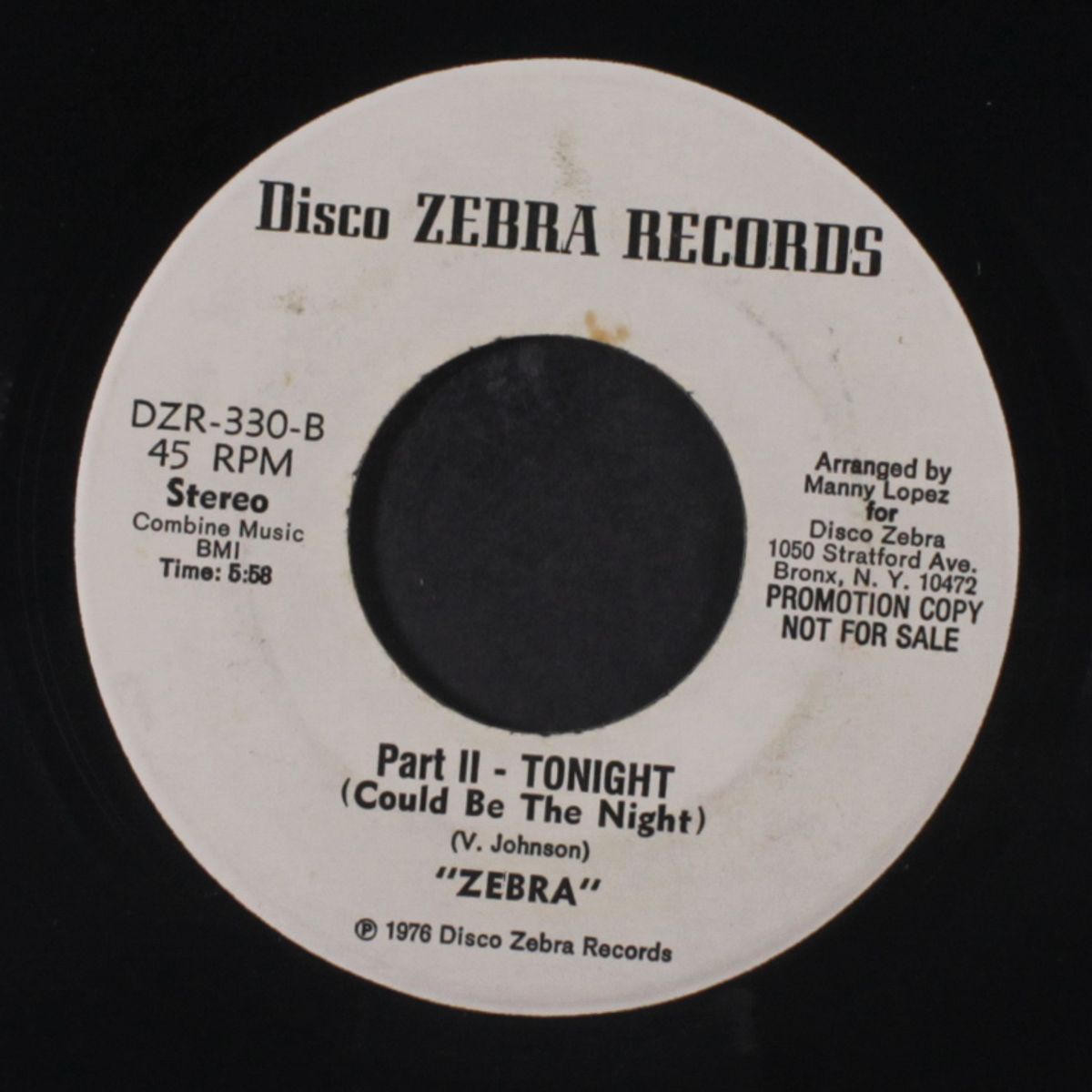 tonight (could be the night / part ii) by ZEBRA