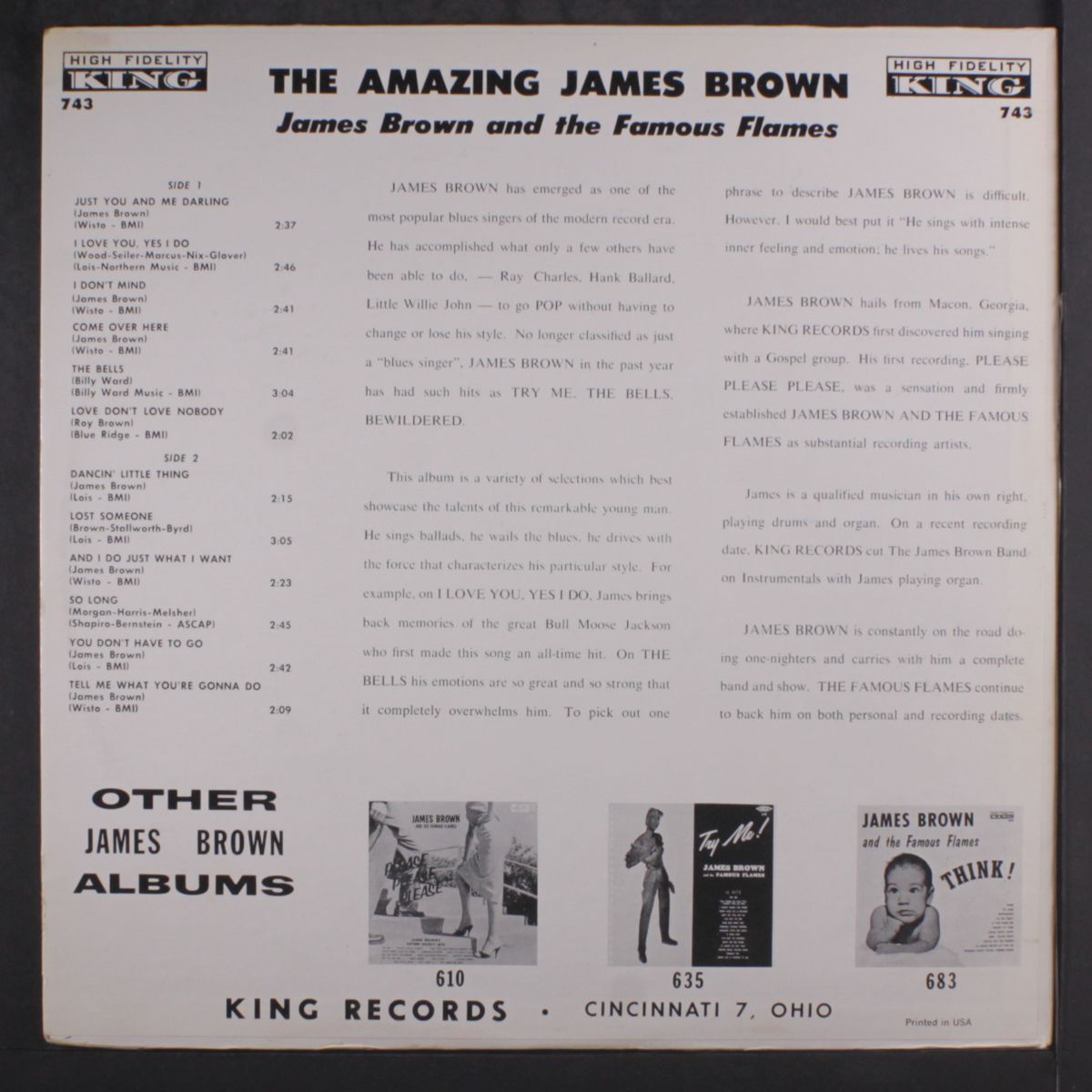 the always amazing by JAMES BROWN