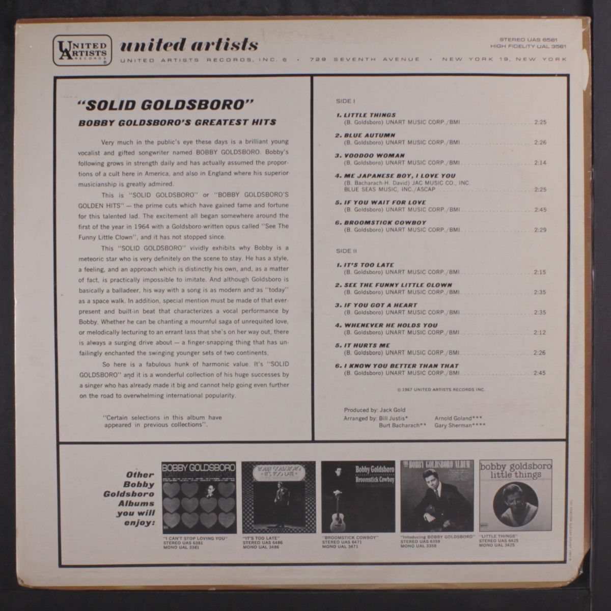 solid goldsboro by BOBBY GOLDSBORO
