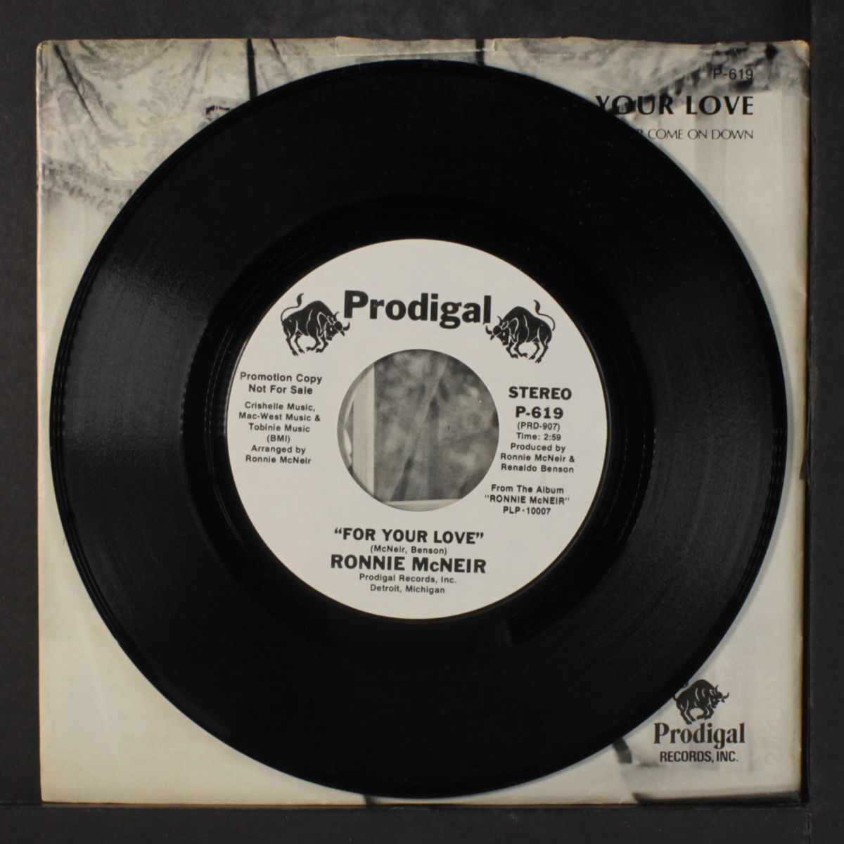 for your love / same by RONNIE MCNEIR