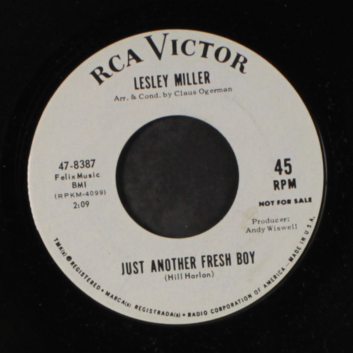 just another fresh boy / once a fool by LESLEY MILLER