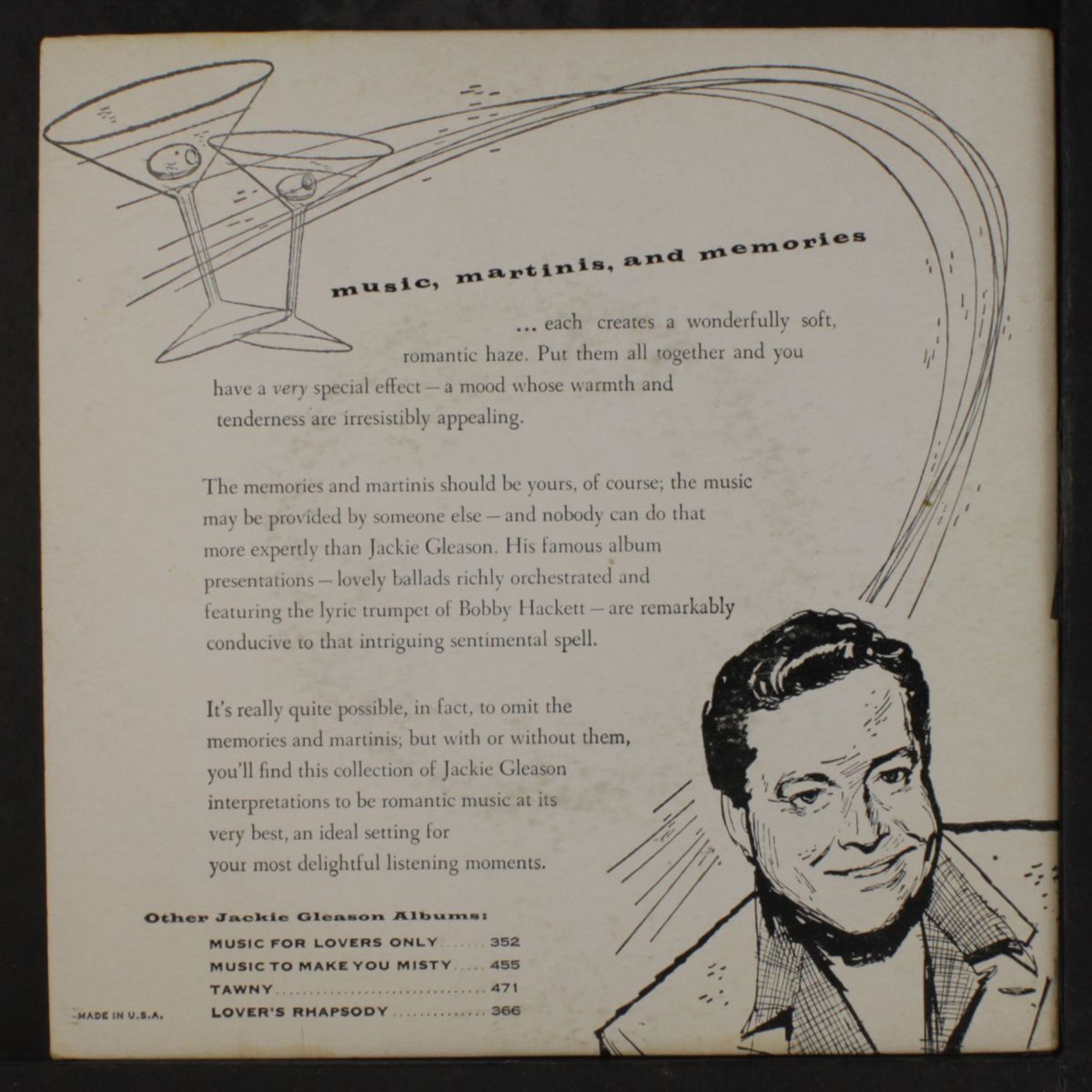 music, martinis, and memories part 4 by JACKIE GLEASON