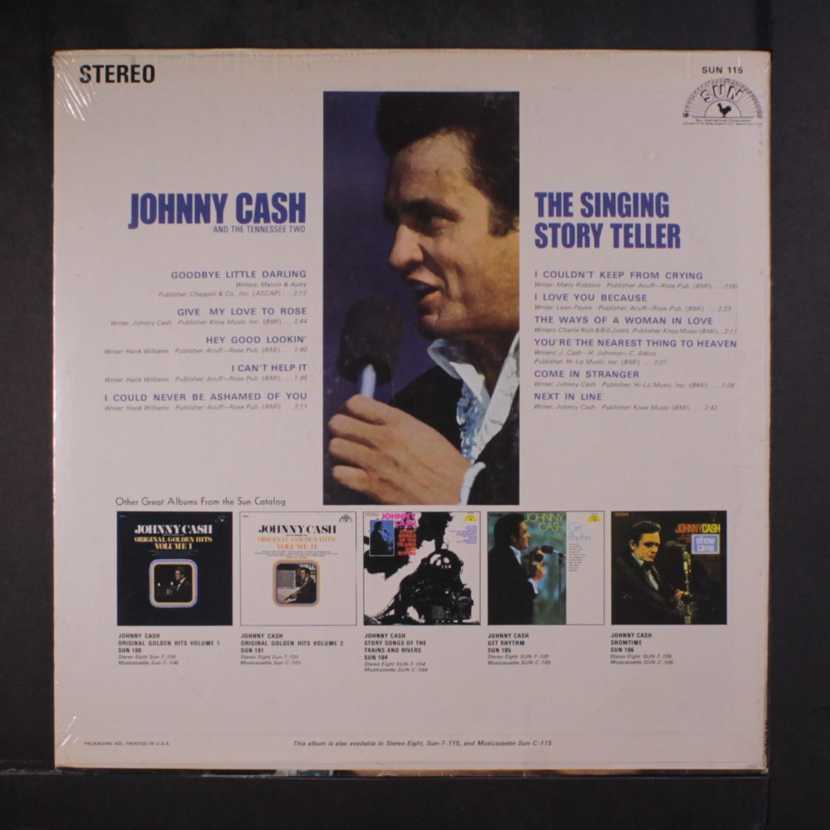 the singing story teller by JOHNNY CASH