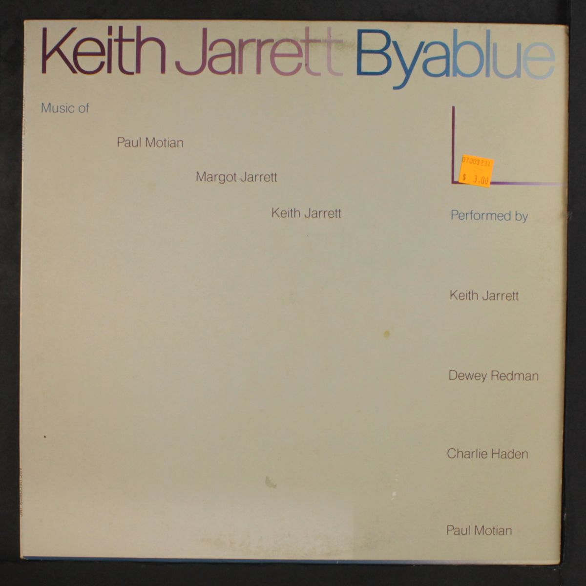 byablue by KEITH JARRETT