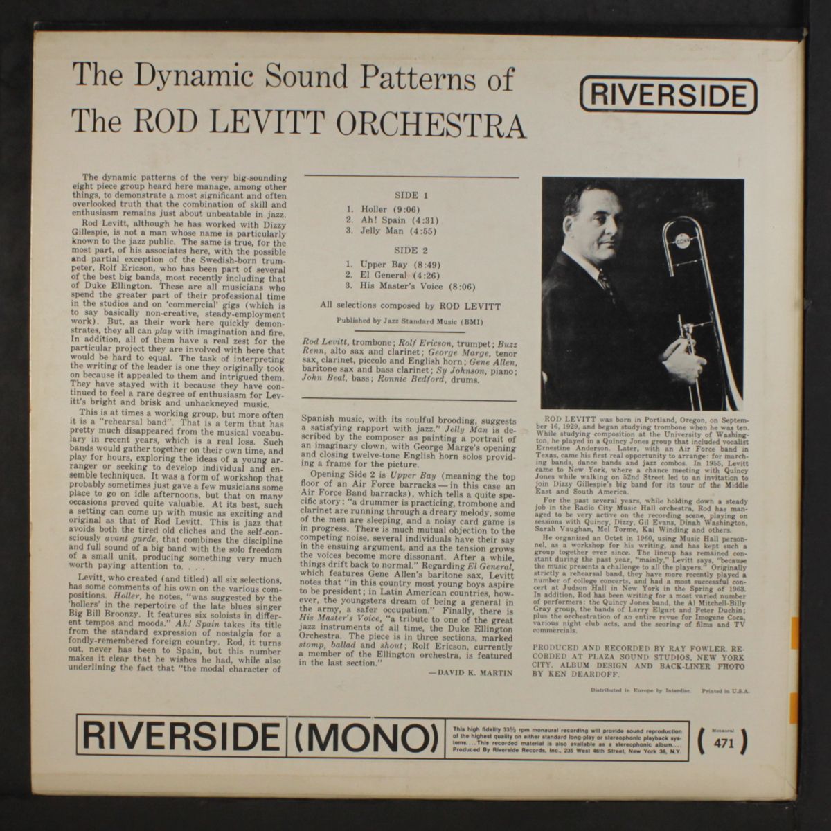 dynamic sound patterns by ROD LEVITT