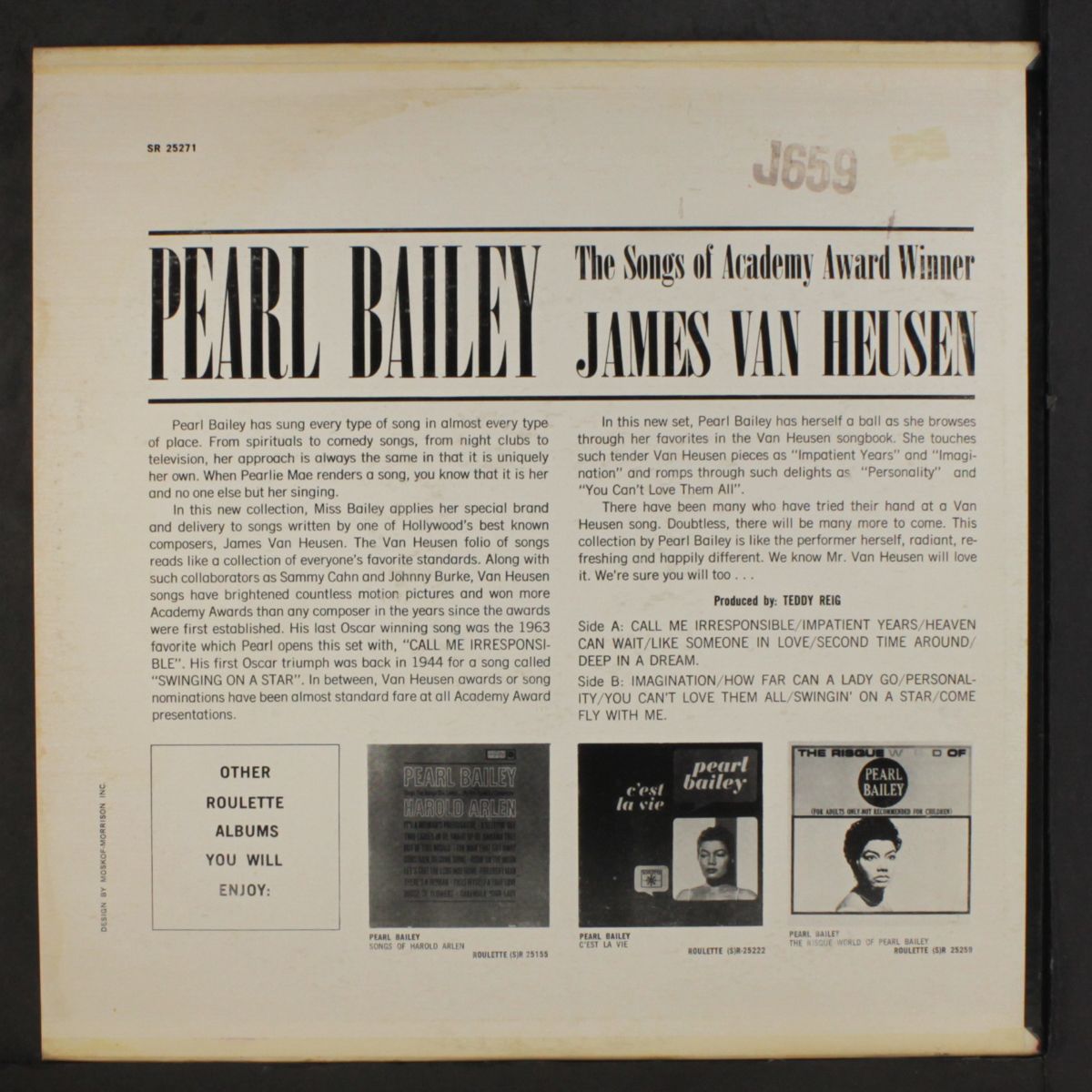 the songs of james van huesen by PEARL BAILEY