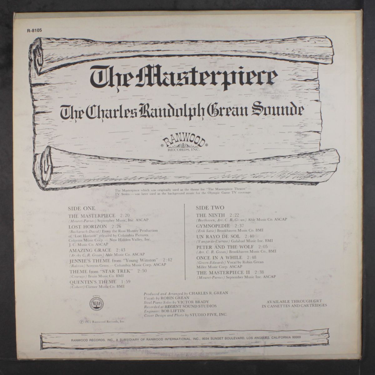 the masterpiece by CHARLES RANDOLPH GREAN SOUNDE