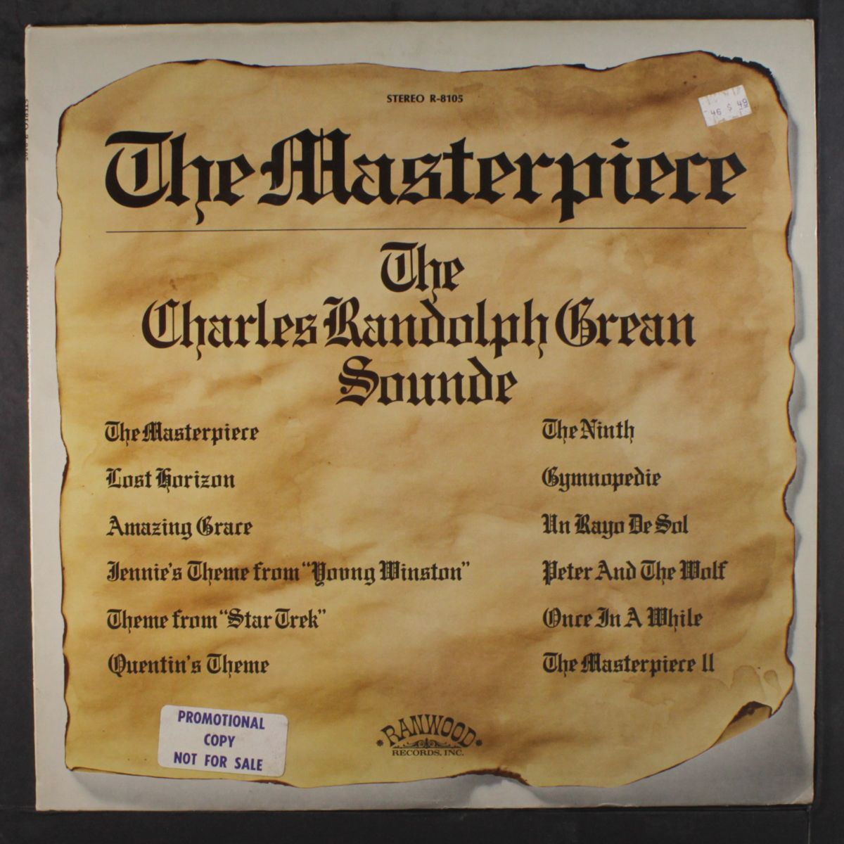the masterpiece by CHARLES RANDOLPH GREAN SOUNDE