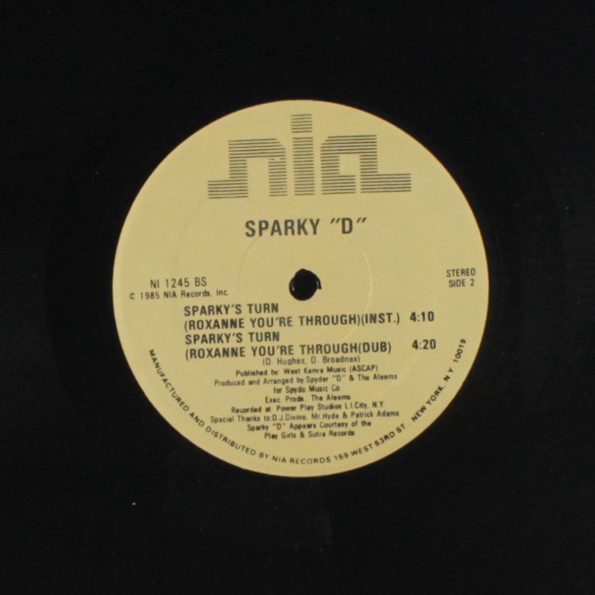 sparky's turn (roxanne you're through) by SPARKY D