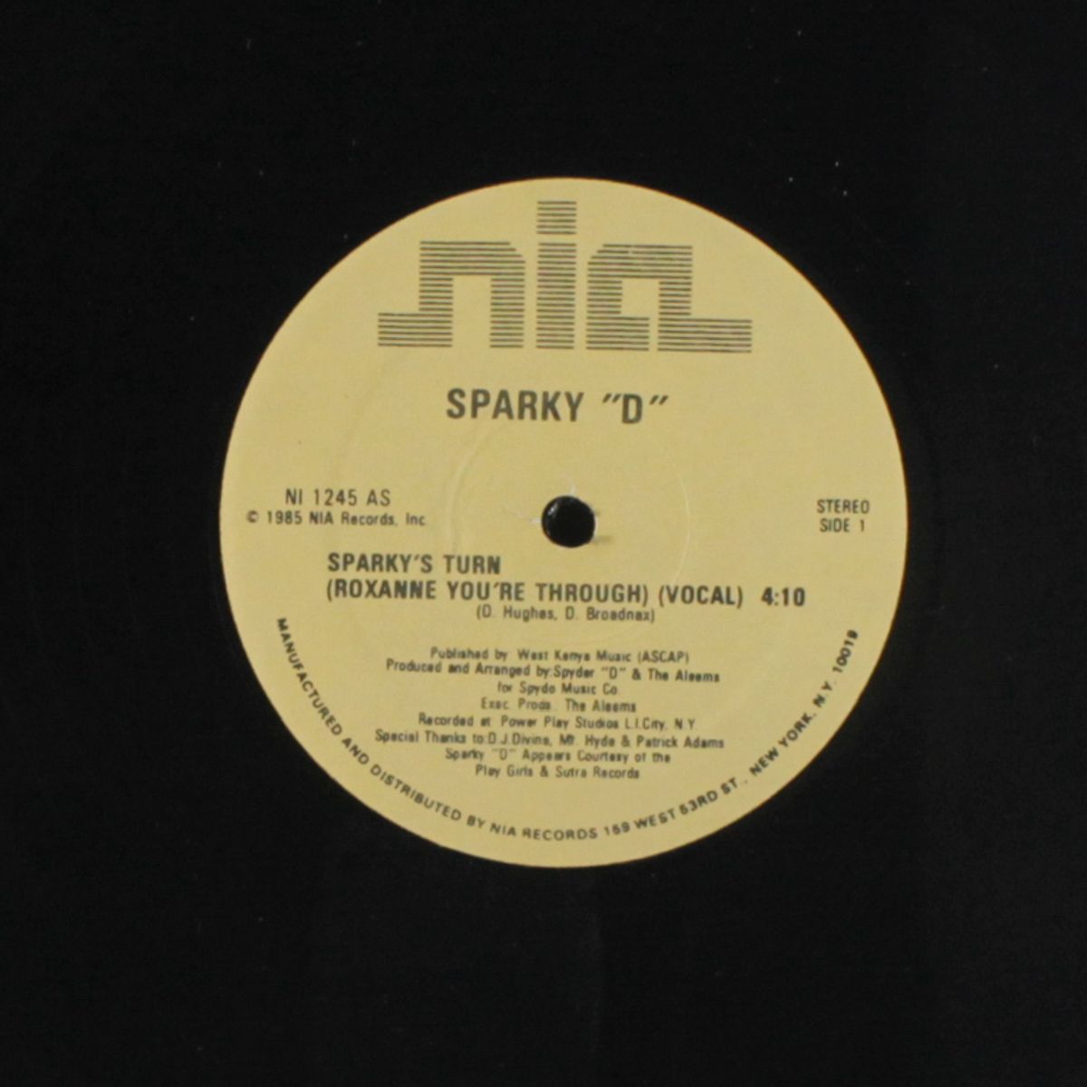 sparky's turn (roxanne you're through) by SPARKY D