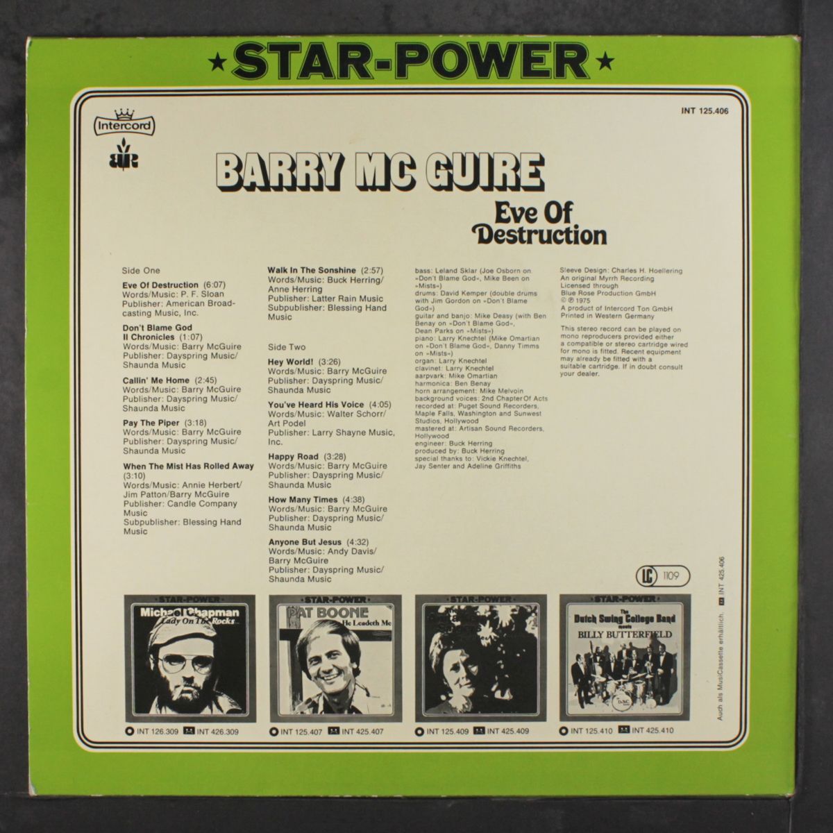 eve of destruction by BARRY MCGUIRE