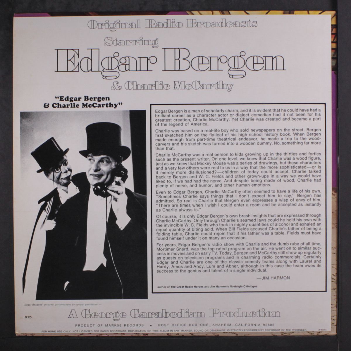 edgar bergen & charlie mccarthy by ORIGINAL RADIO BROADCAST