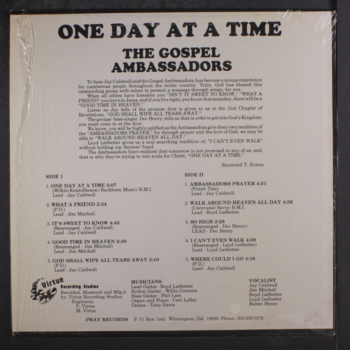 one day at a time by GOSPEL AMBASSADORS