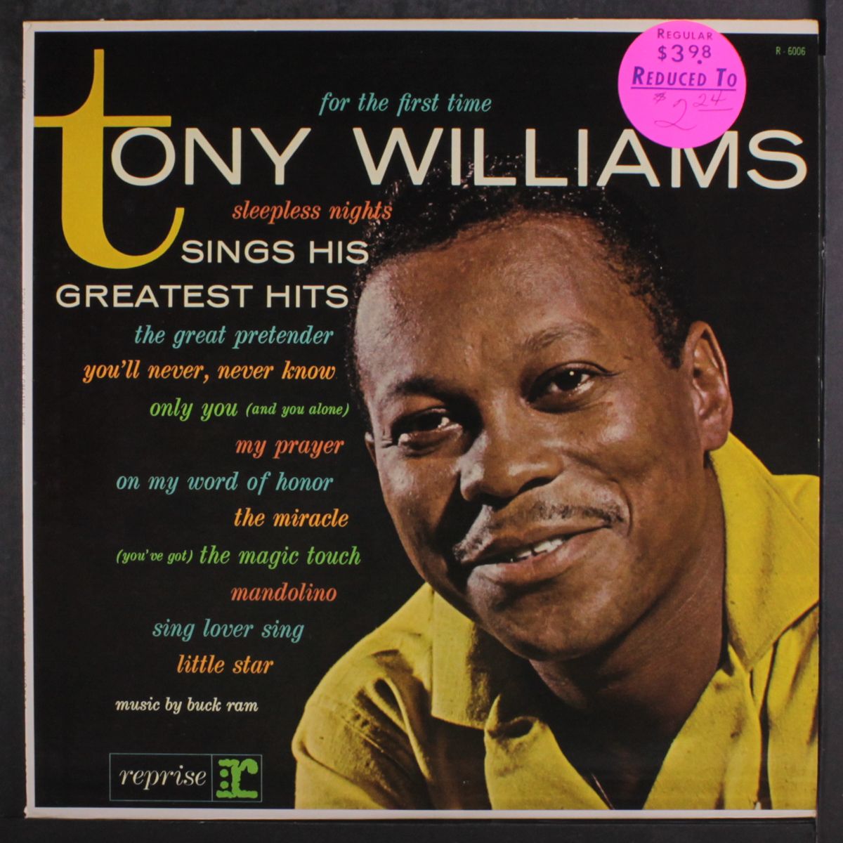 sings his greatest hits by TONY WILLIAMS