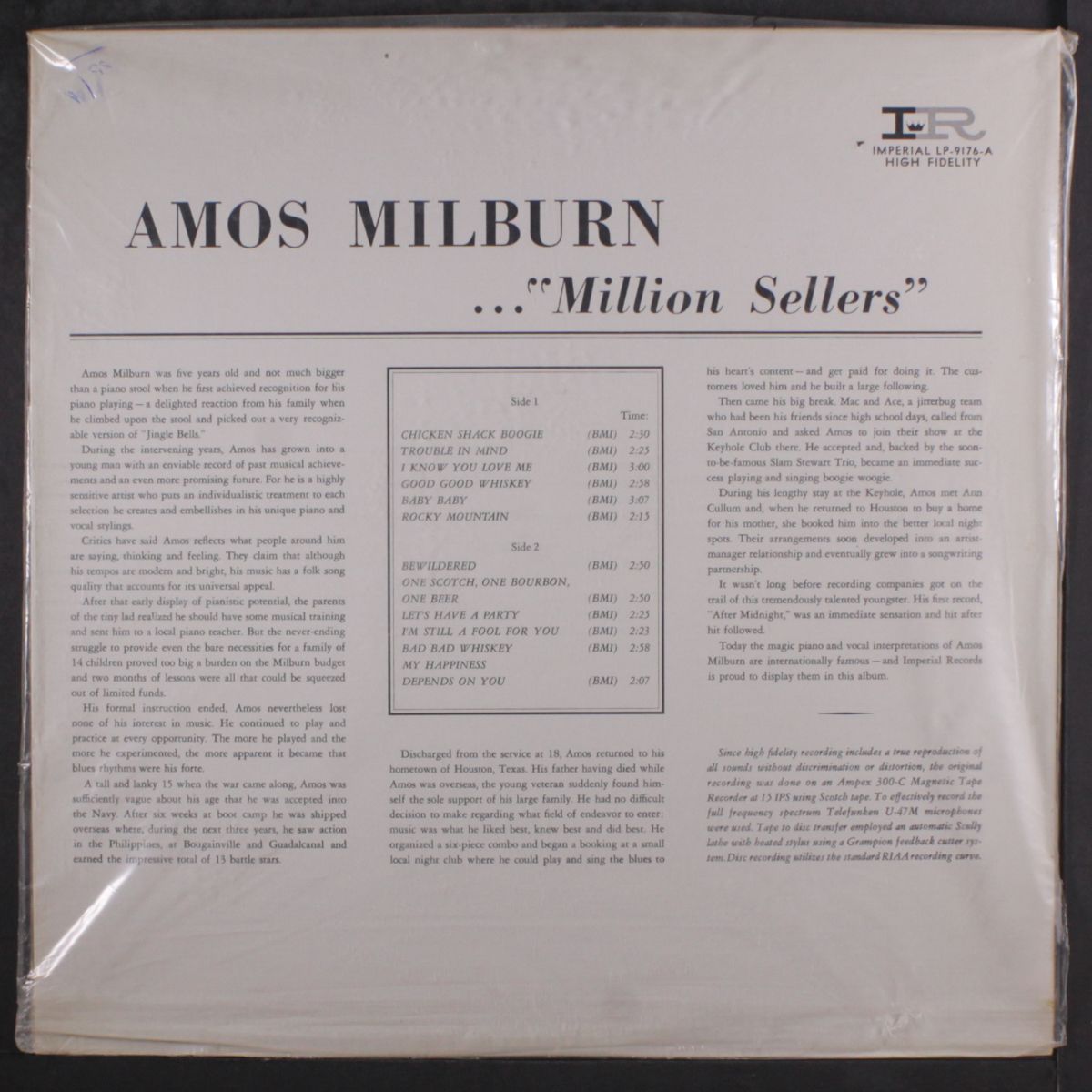 million sellers by AMOS MILBURN