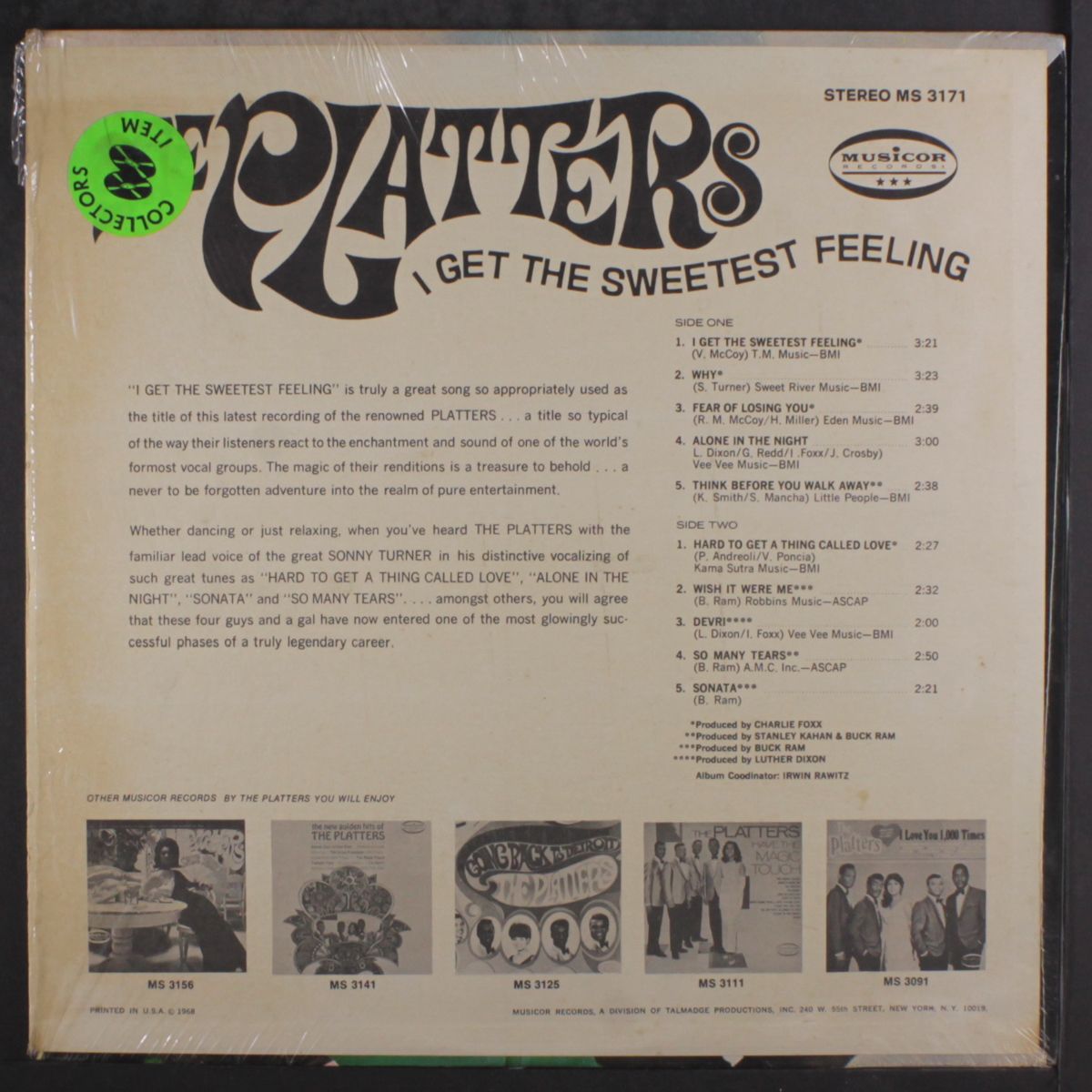 i get the sweetest feeling by PLATTERS