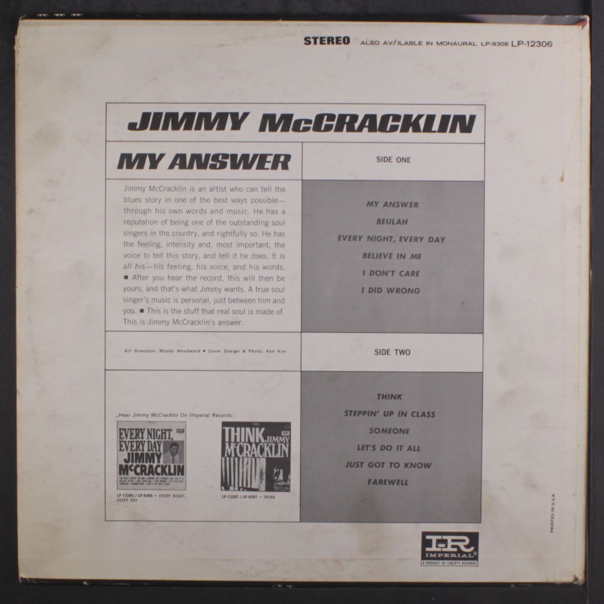 my answer by JIMMY MCCRACKLIN