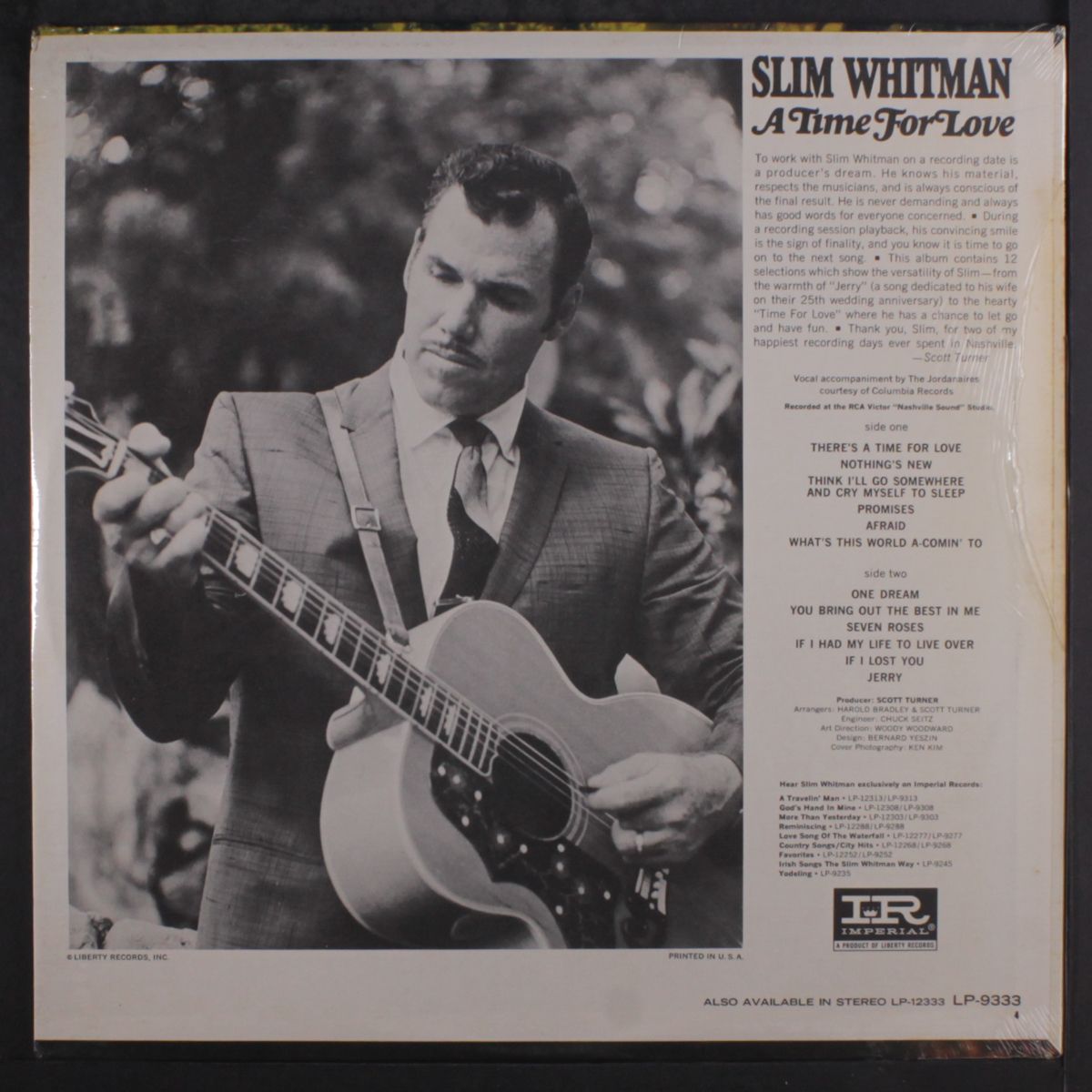 a time for love by SLIM WHITMAN