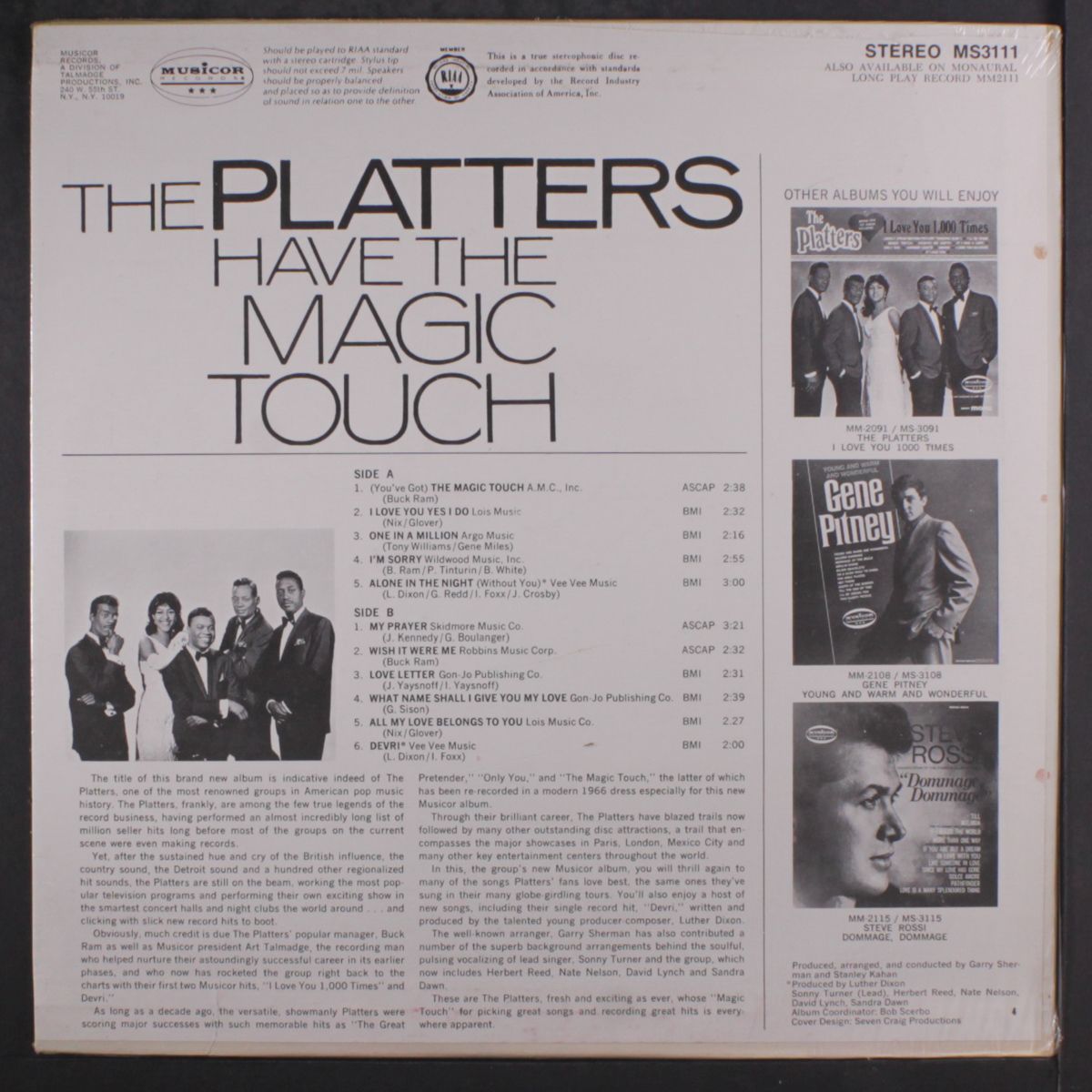 have the magic touch by PLATTERS