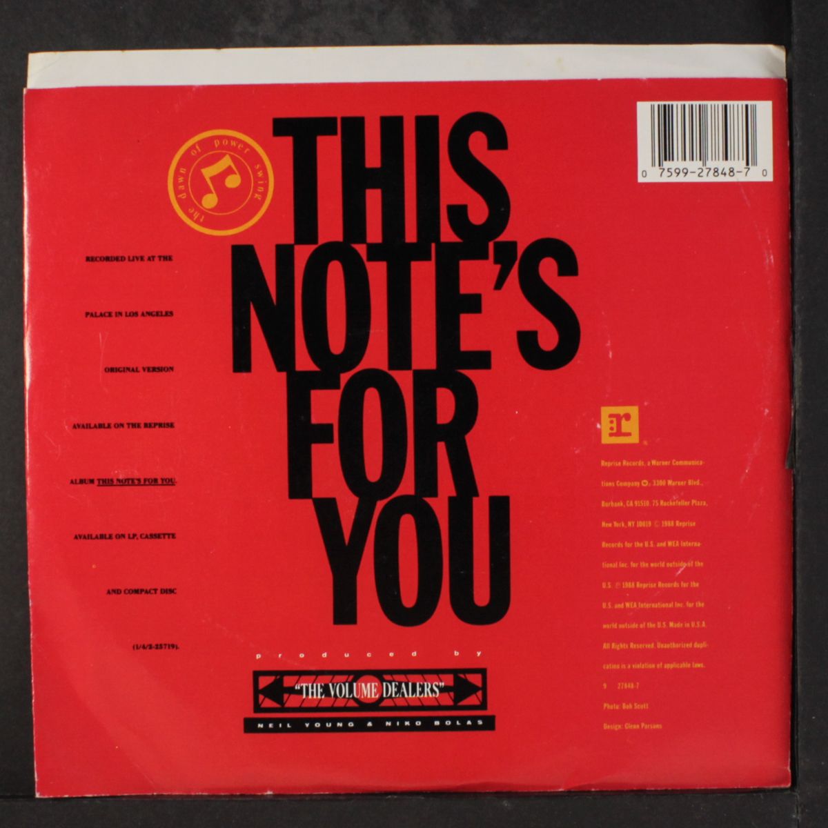 this note's for you / live edit by NEIL YOUNG